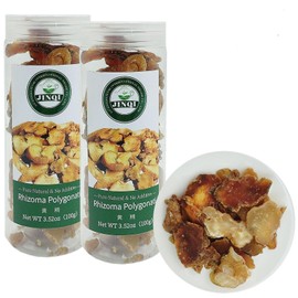 JINQI 2bottles Dried Rhizoma Polygonati- 黄精 黄精片 生黄精7.05oz/200g(3.52oz/100g*2), Huang Jing, Holiday Gifts, Tea Gifts