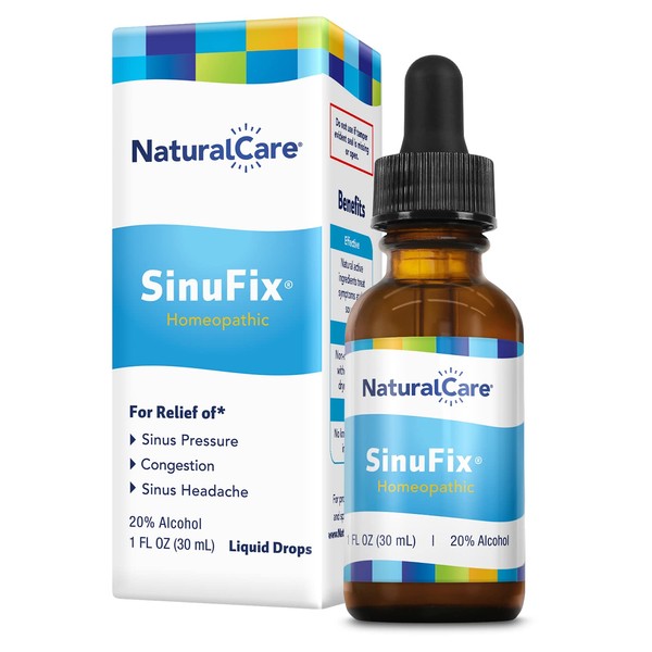 NatraBio Sinus Relief Homeopathic Drops | Temporary Relief from Sinus Headache & Pressure, Congestion, Sneezing & Runny Nose | Non-Drowsy | 1oz