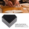 5Pcs Leather Punch Die Set Hollow Diamond Shape Cutting Mold