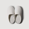 JAJU [JAJU] Waffle Cotton Washable Living Slippers (Women's)_White