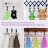 HUATEEN 6 Pack Black Towel Clips - 11.5cm Sturdy Hanging