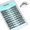 Natural Eyelash Extensions, Pack of 120, Wispy Cluster Lashes, D