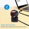 Symcode 1D 2D QR Desktop Barcode Scanner, Omnidirectional Hands-Free Automatic
