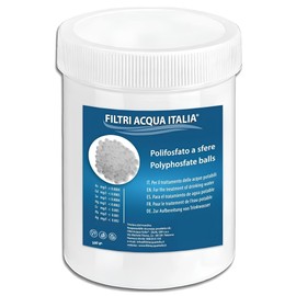 Polifosfati a Sfere 500 gr. Ricarica per Filtri Anticalcare Lavatrice, Dosatori ecc.