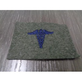 Military US NAVY DENTAL Striker Mark Patch VIETNAM ISSUE BLUE ON GREEN