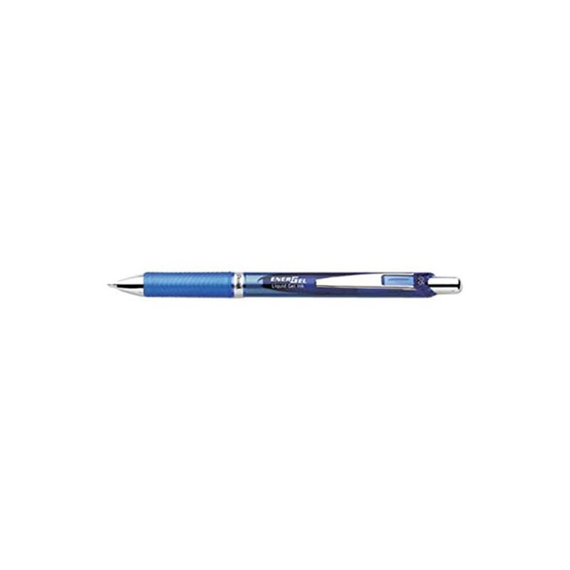 Pentel Gel Pen, Retractable/Refillable, Needle Tip, 0.5mm, Blue (PENBLN75C)