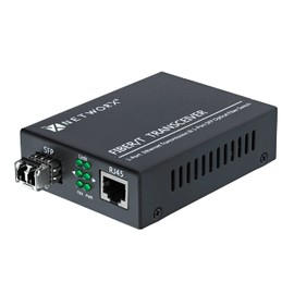 Networx® Gigabit Ethernet Fiber Media Converter - UTP to 1000Base-LX - LC Sing...