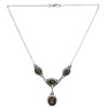 Sterling Necklace with Gems – Sterling Silver – Color Labradorite