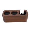 Coffee Tamper Holder 3 Holes Walnut Wood Prevent Slip Stable