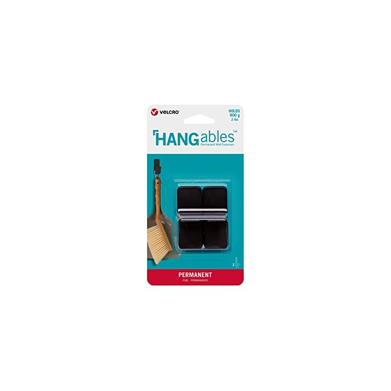 VELCRO® Brand HANGables® Permanent Small Hook 900 g. black. 2