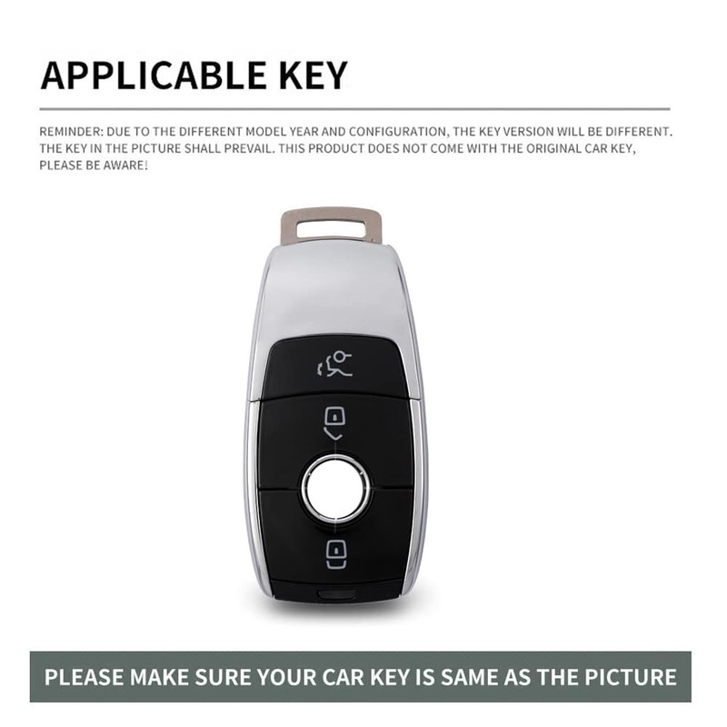 ontto Suede Car Key fob Cover Fit for Mercedes A