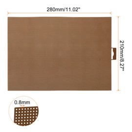 sourcing map 4Pcs Plastic Mesh Canvas Sheets 8.27"x11" 14 Count 0.8mm Hole Blank Canvas Brown for Embroidery Needlepoint, Knit Crochet Yarn Crafting