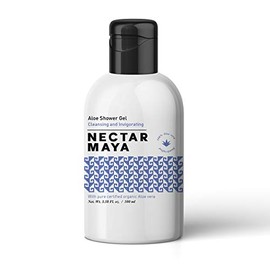 Aloe Shower Gel. Jabón corporal líquido biodegradable y orgánico para cuidado de la piel (100 ml)