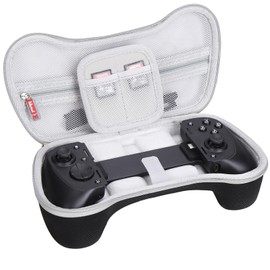 Controller Case for Razer Kishi V3 Pro/Kishi Ultra, Gaming Controller Grey Storage Box EVA Hard Shell, Shockproof & Dustproof, Dual-Layer Storage, Mesh Pocket for Cables & SD Cards, Elastic Straps