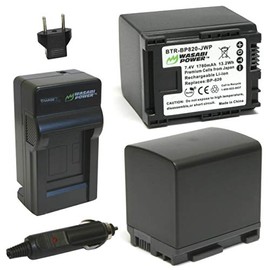 Wasabi Power Battery (2-Pack) and Charger for Canon BP-820 and Canon VIXIA HF G30, XA20, XA25