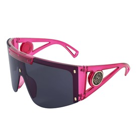 FEISEDY One Piece Oversized Sunglasses for Men Women Big Shades Wrap Shield Sunglasses for Cycling Driving Vacation B4027