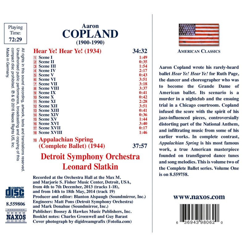 Copland:Appalachian Spring