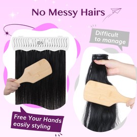 IDN BEAUTY Hair Extension Holder Stand for Styling, 4 Installation Modes With Tool, White Hair Extension Holder Designed to Securely Hold Your Extensions for Washing, Styling, Packing and Storing