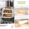 Large Bread Box Double Layer Bamboo Bread Box for Kitchen