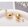 Aleasha 18K Earrings Dupes Small Chunky Earrings for Women 18K