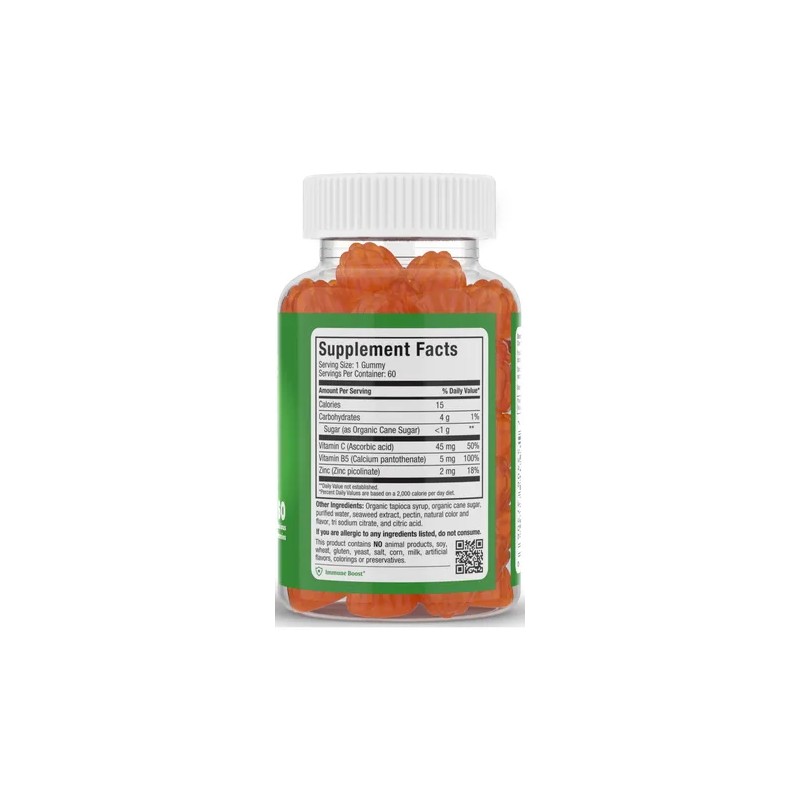 Maxi Health Gomitas Vitamina C Y Zinc 60 Unidades ,