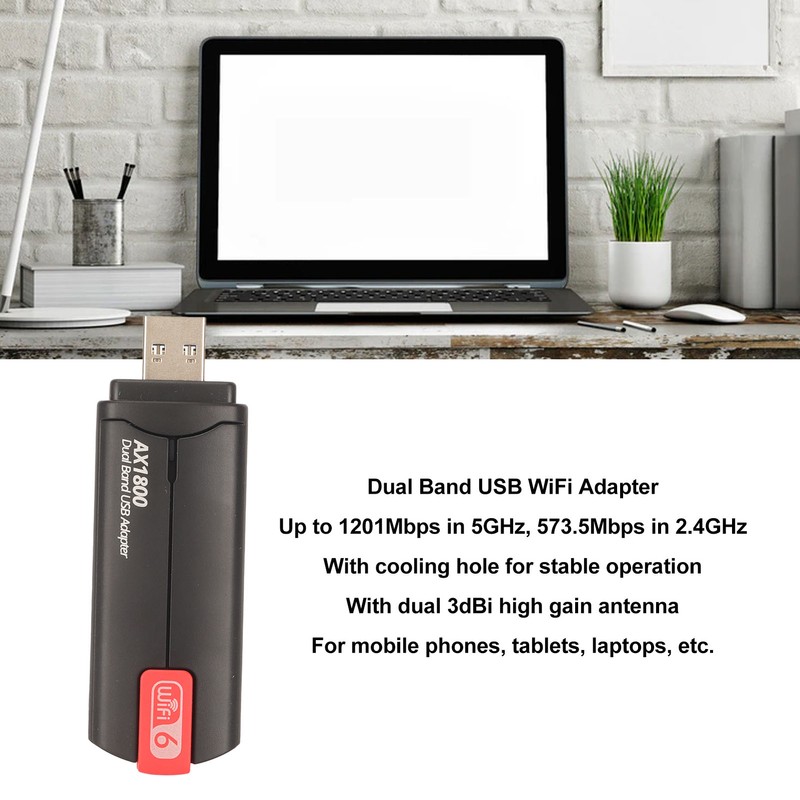 Dual Band WiFi Adapter High Speed USB3.0 Network Transmitter Receiver
