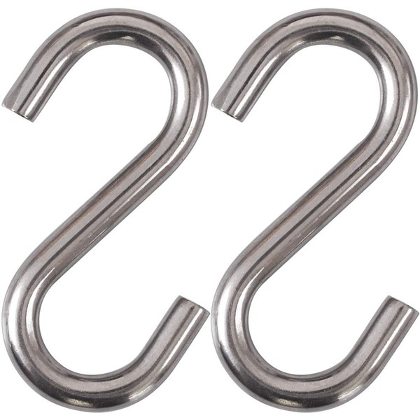 Cozihom Heavy-Duty 304 Stainless Steel S Hooks, 3.3 Inch Hammock,