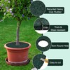 4pcs Double Side Rubber Tree Mulch Ring, 12In Heavy Duty