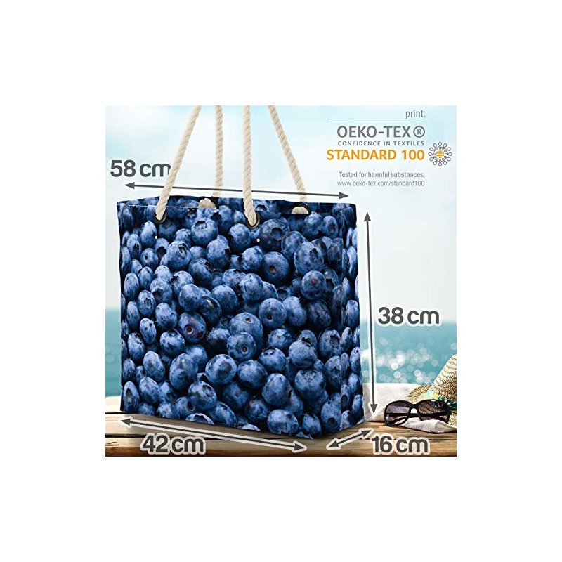 VOID Blueberries Beach Bag Shopper 58 x 38 x 16