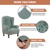 Eco-Ancheng Wingback Chair Slipcover 2 Piece Slipcovers for Wingback Chairs