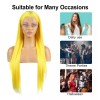Sourcing Map De Moda Peluca Larga Lisa Para Uso Diario