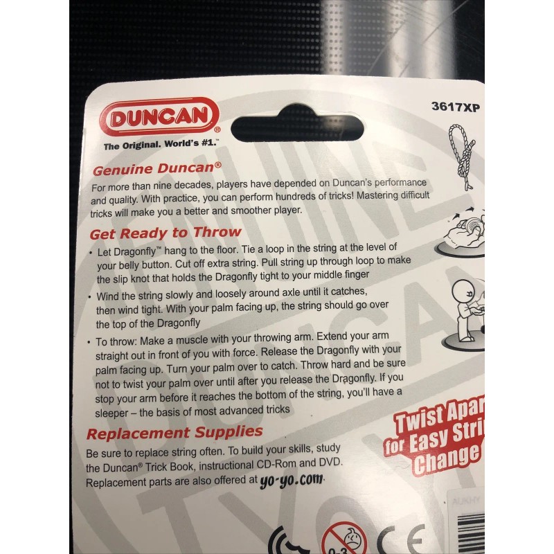 DUNCAN Dragonfly Yo-Yo -Red with yellow Cap