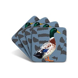 Duck - Set of 4 Coasters - Leslie Gerry Animal Gifts