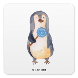 Mr. & Mrs. Panda 15er Set Untersetzer Set Pinguin Lolli - Geschenk, Rebell, Glasuntersetzer, süß, Tischuntersetzer Kork, Rabauke, Design Untersetzer