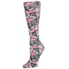 Celeste Stein Therapeutic Graduated Compression Socks, Black and Pink Michelle's