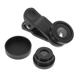 TEHAUX 1 Set Wide Angle Macro Lens Kit for Mobile Phones Fisheye Lens Easy Installation Portable Design for Enhanced Photography Compatible with Smartphones