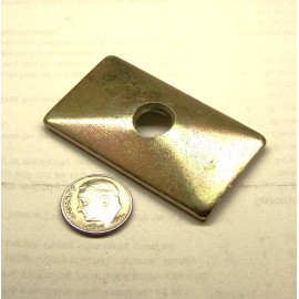 STAUFF NEW GD-2D-W3 COVER PLATE .12T STEEL PLATED 2.05" L 1.18"W .28"R .35" ID