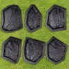 Betonex 6 pcs Flagstone Molds ABS 2mm Cement Mold -