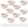 Mini Banneton Basket, Pack of 10 Proofing Basket, Banneton Bread