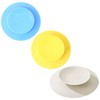 3-Piece Tableware Suction Cups,Double Sided Tableware Fixing Pad for Plate