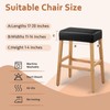 PU Leather Bar Stool Covers Rectangular, 100% Waterproof Stool Covers