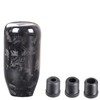 muge racing Gear Shift Knob,Universal Carbon Fiber Forged Pattern Car