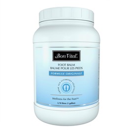 Bon Vital' - BVFB36Z Original Foot Balm for Dry Cracked Feet and Heels, Promotes Healthy Feet and Speeds Healing for Blisters and Abrasions on Heel, Increases Circualtion in Feet, 36 Oz Pump Jar