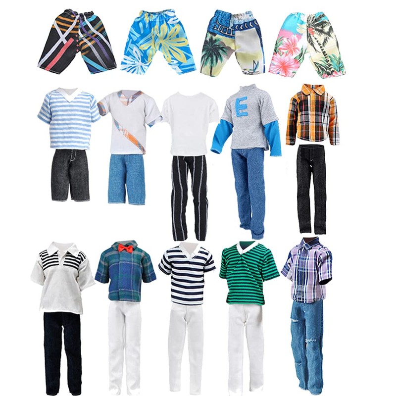 E-TING 10-Items Doll Clothes Random Style Fantastic Pack for 12