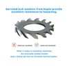 M4 Serrated Washers (Pack of 50) Galvanised Alloy Steel A2