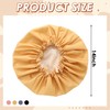 Janmercy 4 Pcs Shower Cap Satin Lined for Hair Protection