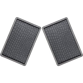 Almohadillas Antideslizantes para Tablero de Auto Diseño Removible y Gemas de Imitación, Pack de 2 Piezas para Accesorios Interiores