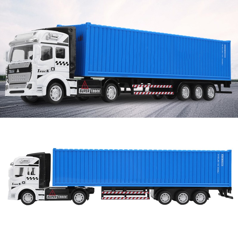 1: 48 Alloy Container Truck Model Toy Highly Simulation Children