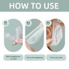 100 pcs Disposable Ear Covers for Shower, Clear Waterproof Ear
