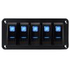 MIIGII MIIGII 5 Gang Rocker Switch Panel with 5 Pin